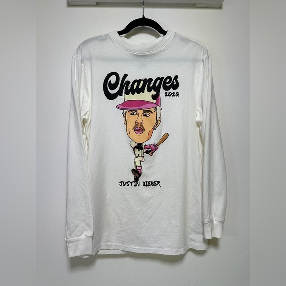 H&M Tops - H&M Justin Bieber Changes 2020 Graphic Long Sleeve Tee Size M